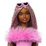 Barbie-Deluxe Style-Poupée Barbie a Combinaison Rose Tissu Doux - 4 ans+ - HYV28