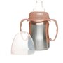 Tasse d'apprentissage - THERMOBABY - Inox - 180 ml - Peche - Ergonomique et anti-fuites