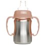 Tasse d'apprentissage - THERMOBABY - Inox - 180 ml - Peche - Ergonomique et anti-fuites