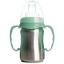 Tasse d'apprentissage - THERMOBABY - Inox - 180 ml - Vert Cactus - Ergonomique et anti-fuites