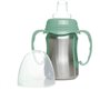 Tasse d'apprentissage - THERMOBABY - Inox - 180 ml - Vert Cactus - Ergonomique et anti-fuites