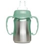 Tasse d'apprentissage - THERMOBABY - Inox - 180 ml - Vert Cactus - Ergonomique et anti-fuites