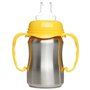 Tasse d'apprentissage - THERMOBABY - Inox - 180 ml - Jaune Mangue - Ergonomique et anti-fuites