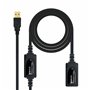 Câble Rallonge à USB NANOCABLE 10.01.0212 10 m Noir 10 m (1 Unité)