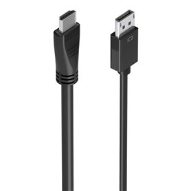 Adaptateur DisplayPort vers HDMI Aisens Noir 5 m