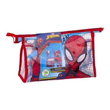 Ensemble de Toilette pour Enfant de Voyage Spider-Man 4 Pièces Rouge 23 x 15 x 8 cm