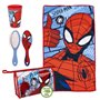 Ensemble de Toilette pour Enfant de Voyage Spider-Man 4 Pièces Rouge 23 x 15 x 8 cm