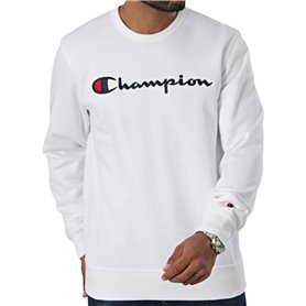 Sweat sans capuche homme Champion CREWNECK SWATSHIRT 220254 WHT Blanc