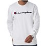 Sweat sans capuche homme Champion CREWNECK SWATSHIRT 220254 WHT Blanc
