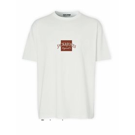 T-shirt à manches courtes homme Jack & Jones JORBOSTON TEE SS 12277888 Blanc