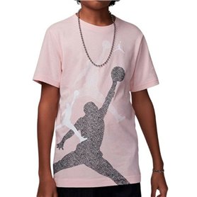 T shirt à manches courtes Enfant Jordan JDB GRADIENT STACKED JM SS TEE 95D119 AHC Rose