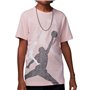 T shirt à manches courtes Enfant Jordan JDB GRADIENT STACKED JM SS TEE 95D119 AHC Rose