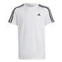 T shirt à manches courtes Enfant Adidas 3S TEE IC0605 Blanc