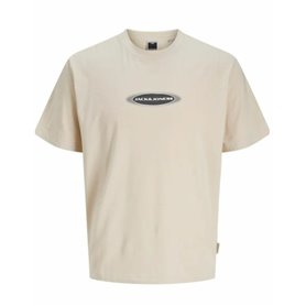 T-shirt à manches courtes homme Jack & Jones JCOPACER BRANDING PRINT 12273880 Beige