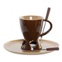 Fondue au Chocolat DKD Home Decor Acier inoxydable Porcelaine