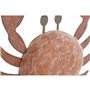 Figurine Décorative Home ESPRIT Bleu Rouge Naturel Crabe 17,5 x 6 x 29 cm (2 Unités)