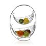 Coupe à fruits Versa Noir 2 Etagères (27 x 45,5 x 36 cm)