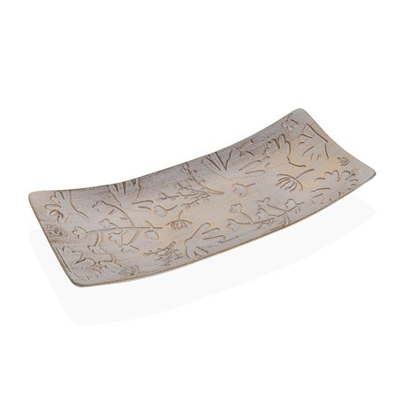 Centre de Table Versa Doré Fleurs 16 x 4,5 x 38,5 cm