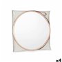 Miroir mural GiftDecor 1268 Marron Bronze 45 x 45 x 3 cm (4 Unités)