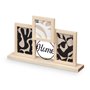 Cadre photo GiftDecor 411106 Noir Naturel Métal Bois MDF (6 Unités)