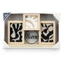 Cadre photo GiftDecor 411106 Noir Naturel Métal Bois MDF (6 Unités)