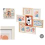 Cadre photo GiftDecor 411408H Multicouleur Métal Bois MDF (6 Unités)