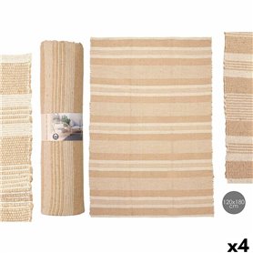 Tapis GiftDecor NO.02 Blanc Marron 120 x 180 cm (4 Unités)