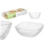 Ensemble de bols Vivalto TP70165BK/BH Transparent verre 20 x 20 x 8 cm 10,3 x 10,3 x 5,5 cm (4 Unités)
