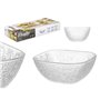Ensemble de bols Vivalto TP70165IC/BH Transparent verre 20 x 20 x 8 cm 10,3 x 10,3 x 5,5 cm (4 Unités)