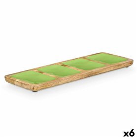 Plateau avec Compartiments GiftDecor MALI-941 G Vert 46 x 3 x 17 cm (6 Unités)