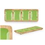 Plateau avec Compartiments GiftDecor MALI-941 G Vert 46 x 3 x 17 cm (6 Unités)