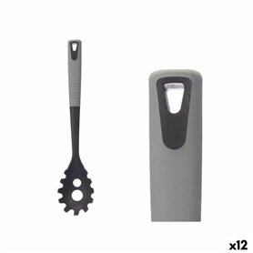 Cuillère de service pour les pâtes Kinvara KT212043-9 PBT Noir Gris TPR PBT 7 x 34 x 4 cm (12 Unités)