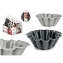 Moule à pâtisserie Kinvara HH477 Gris clair Gris foncé Silicone 1,5 L 24,5 x 10 x 24,5 cm (6 Unités)