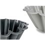 Moule à pâtisserie Kinvara HH477 Gris clair Gris foncé Silicone 1,5 L 24,5 x 10 x 24,5 cm (6 Unités)