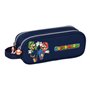 Trousse Fourre-Tout Double Super Mario Blue marine 21 x 8 x 6 cm