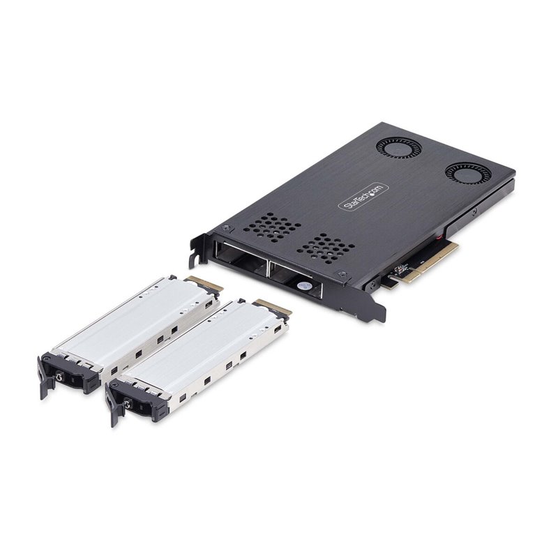 Image secondaire de Adaptateur pour Disque Dur Startech 2M2-REMOVABLE-PCIE Noir