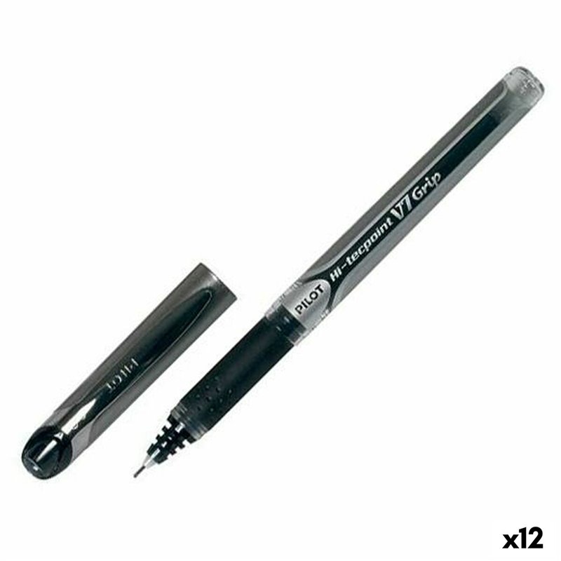 Crayon Roller Pilot V7 Grip Noir 0,5 mm (12 Unités)