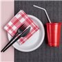 Lot d'assiettes réutilisables Maxi Products Blanc Plastique 100 Pièces