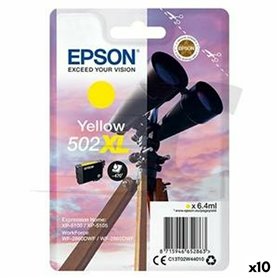Cartouche d'encre originale Epson XP-5100 5105 WF2860DWF 2865DWF Nº 502XL Jaune (10 Unités)