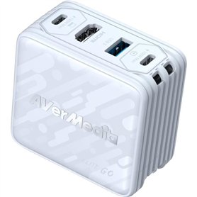 Chargeur GaN - AVERMEDIA - 100W avec Capture Vidéo FHD GC313Pro Blanc