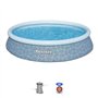 Kit piscine gonflable BESTWAY - Fast Set - 396 x 84 cm - Ronde (Filtre a cartouche, 1 cartouche)