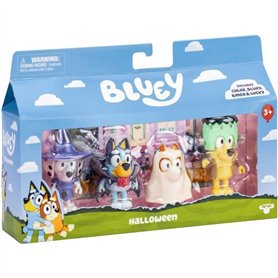 Coffret figurines - BLUEY - Déguisements - 4 figurines articulées - Accessoires inclus