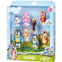 Figurines - BLUEY - Coffret 8 personnages - Figurines articulées - Univers de la série - Mixte