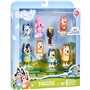 Figurines - BLUEY - Coffret 8 personnages - Figurines articulées - Univers de la série - Mixte