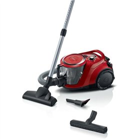 Nouveauté ! Aspirateur Traineau sans sac - BOSCH BGC41Q69  Serie 6 - 600 W - ProSilence - 70 dB - Capacité bac 2,4 L - Rouge