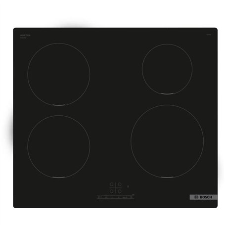 Table de cuisson a induction - BOSCH SER4 - 4 foyers - 4600 W - 59,2 x 52,2 cm - PUE611BB5H - Noir