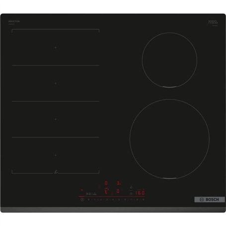 Table de cuisson a induction - BOSCH SERIE 6 PIX631HC1H - 4 foyers - 7400 W - Multitouch+ - Zone flex - Noir