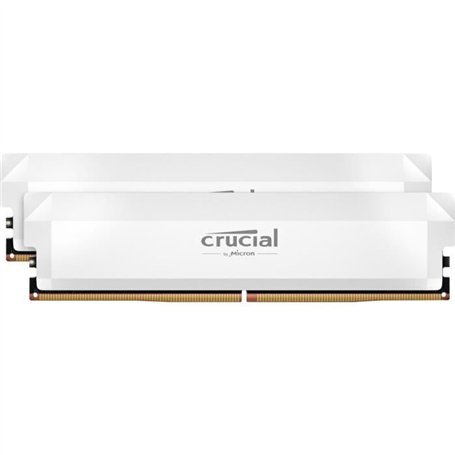 CRUCIAL Mémoire RAM DDR5 PRO - Overclocking Edition - Kit 64GB (2 x 32GO) - 6000 MT/s - CL40 - UDIMM - Blanc