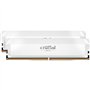 CRUCIAL Mémoire RAM DDR5 PRO - Overclocking Edition - Kit 64GB (2 x 32GO) - 6000 MT/s - CL40 - UDIMM - Blanc