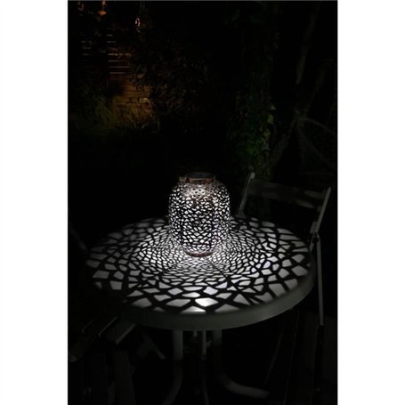 Lanterne solaire - GALIX - G2002 - Metal cuivré - LED Blanche 10 Lumens - H35 cm